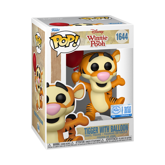 Funko Pop! Disney Tigger W/ Balloon #1644 Exclusive Free Protector