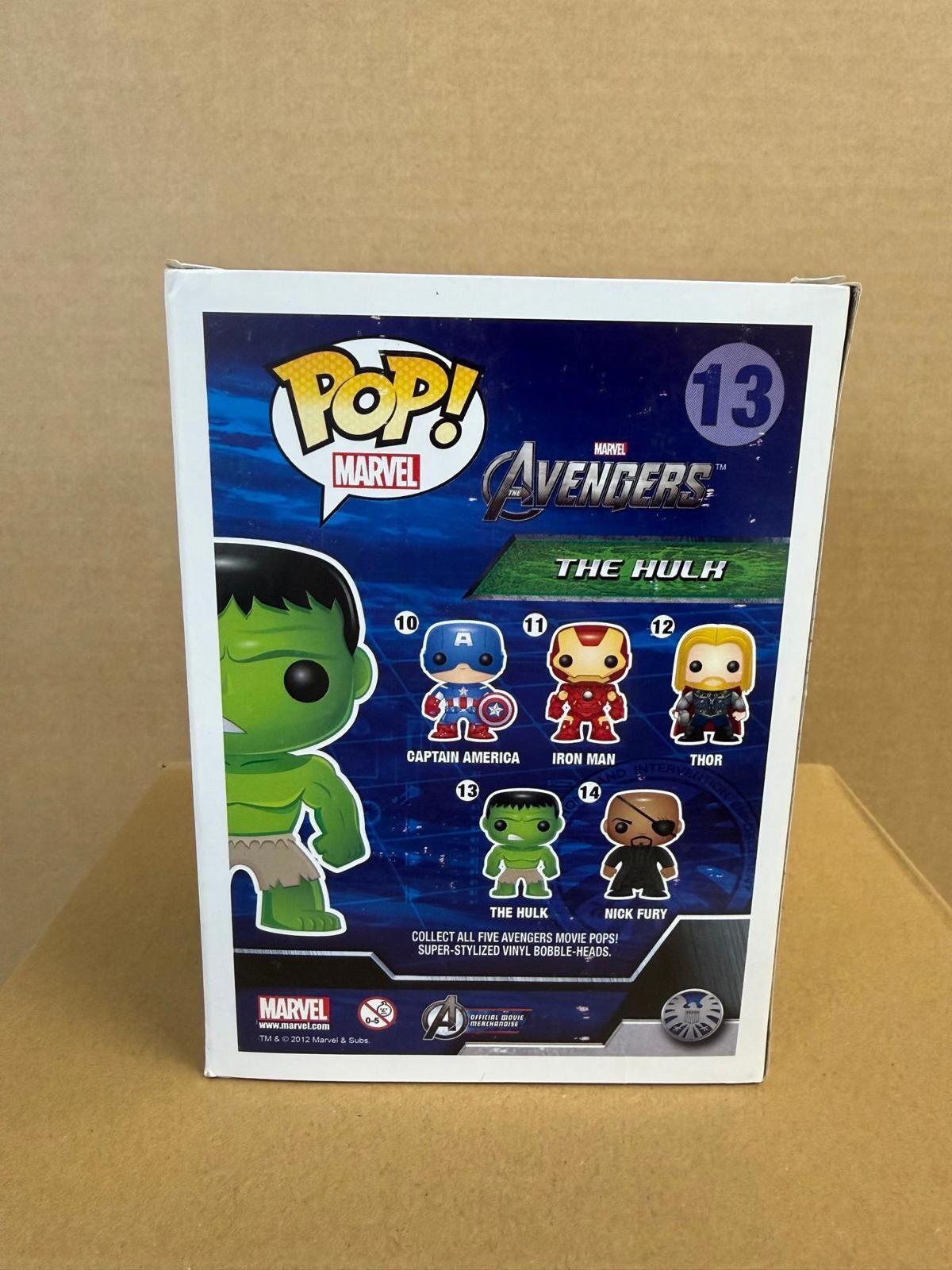 Funko Pop! Marvel Avengers The Hulk Vinyl Bobble-Head Figure #13 Free Mag Stack