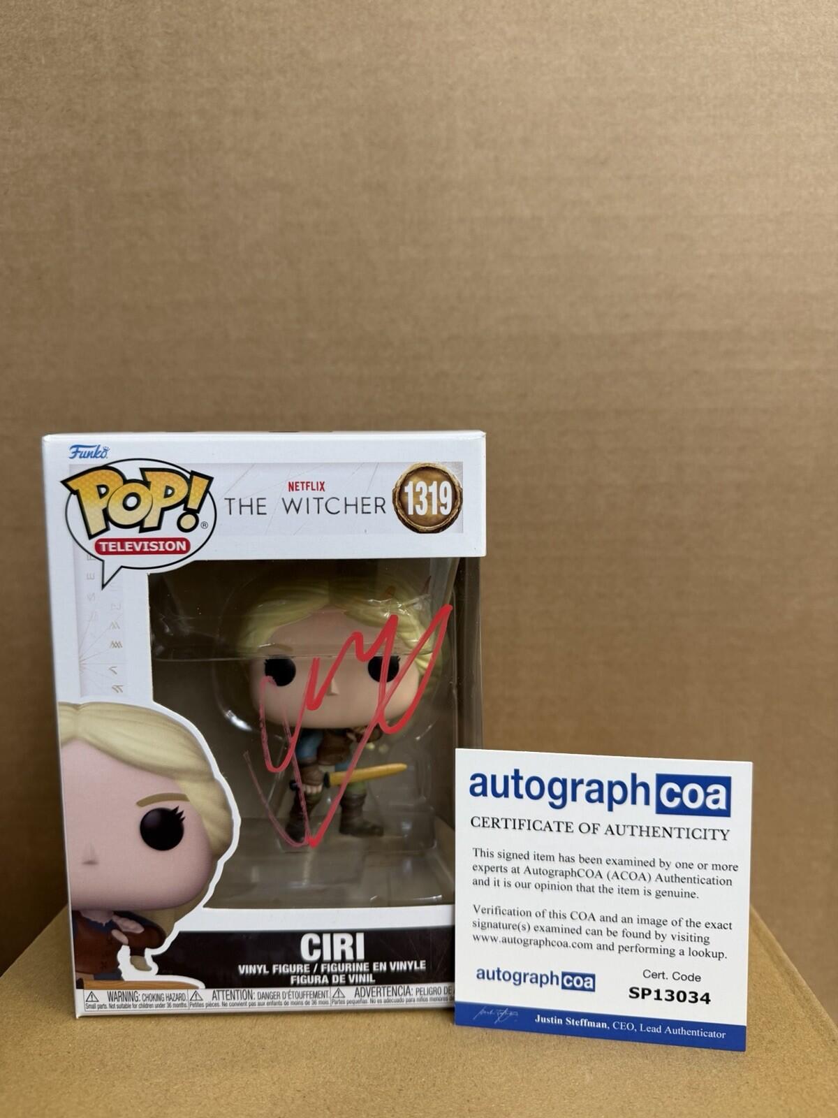Funko Pop! Television The Witcher Ciri Signed Freya Allan #1319 WS
