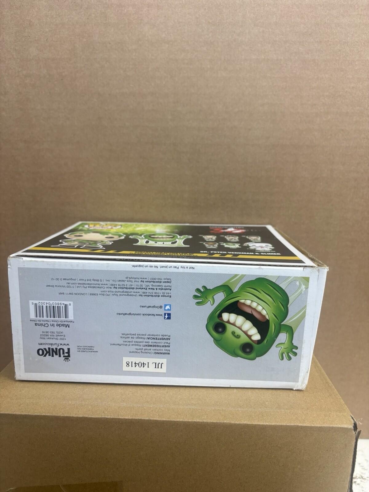 Funko Pop! Movies Dr. Peter Venkman & Slimer 2 Pack Box Damage
