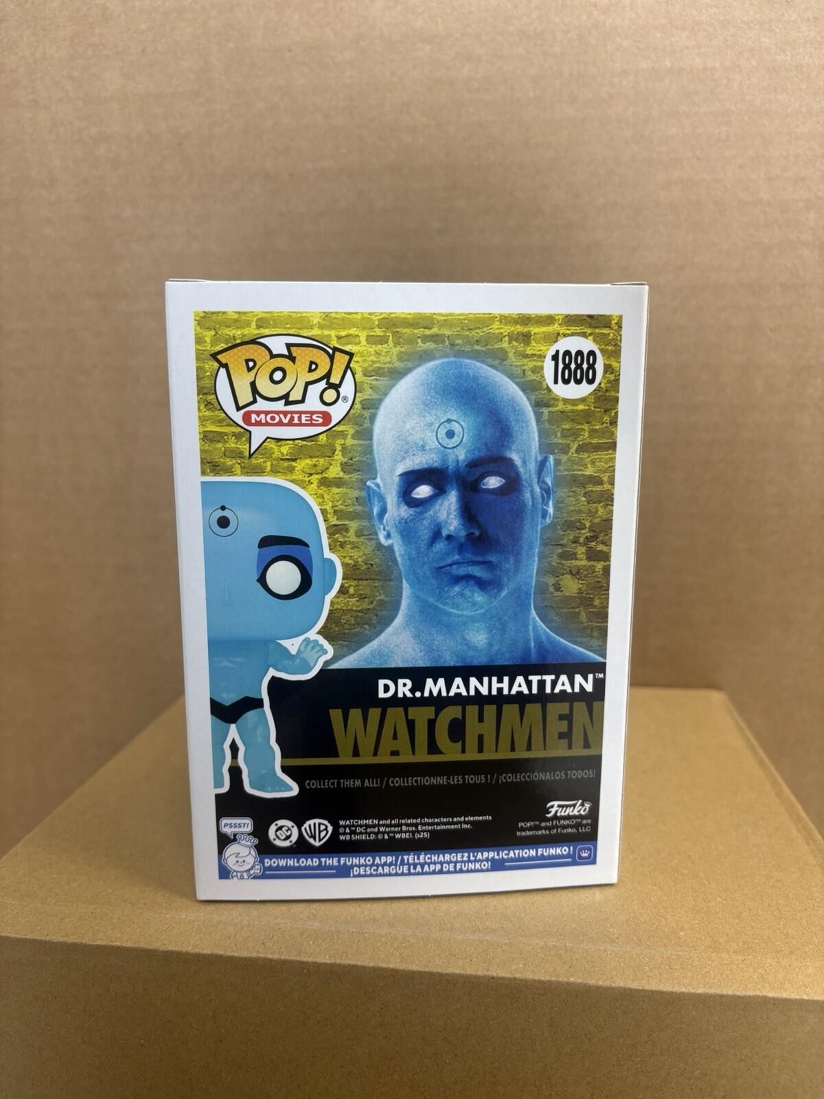 Funko Pop! Movies Watchmen Dr Manhattan #1888 Signed By Billy Crudup WS