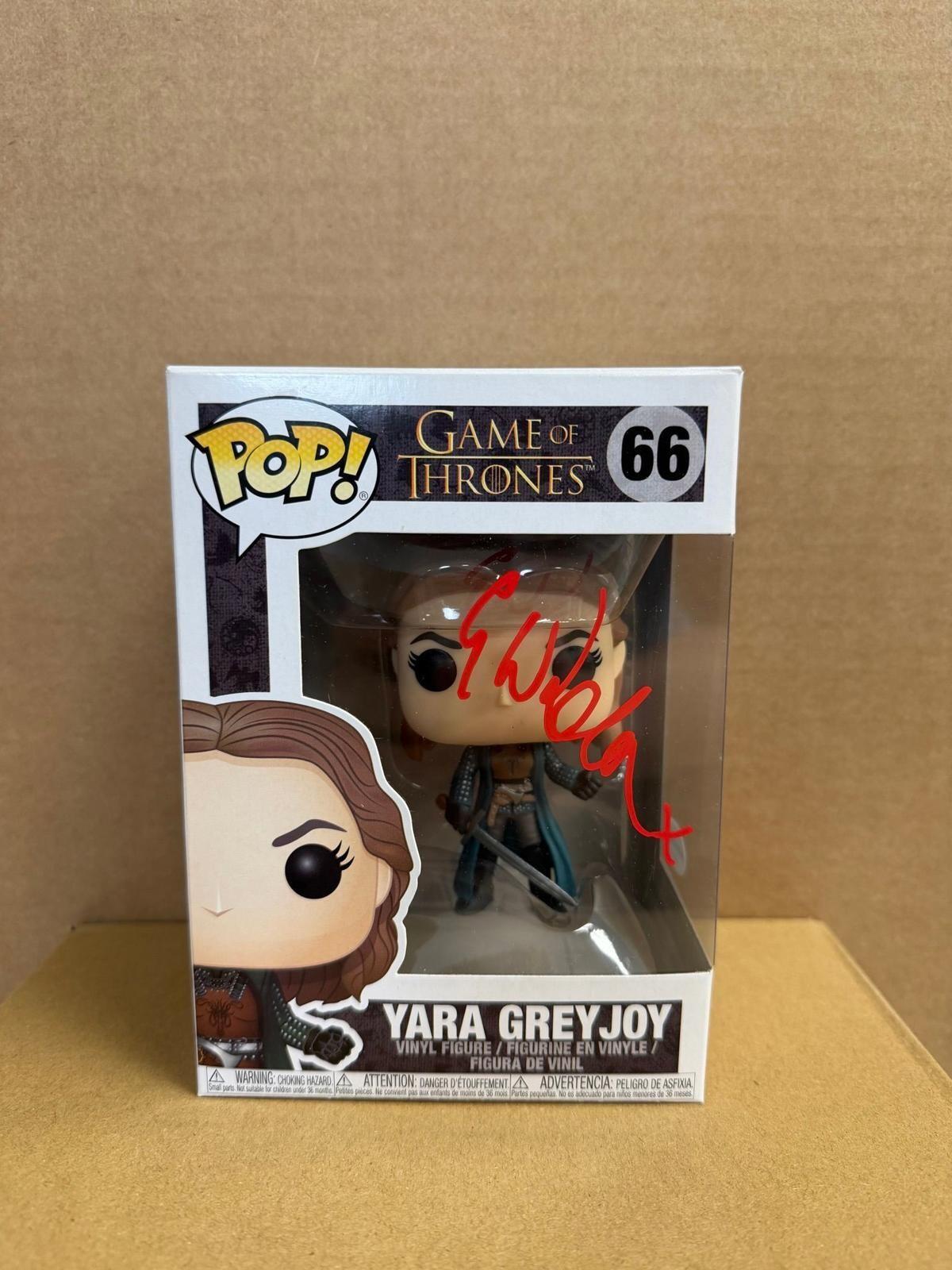 Funko Pop! Television Game of Thrones Yara Greyjoy #66 Signed By Gemma Whelan Vinyl Figure