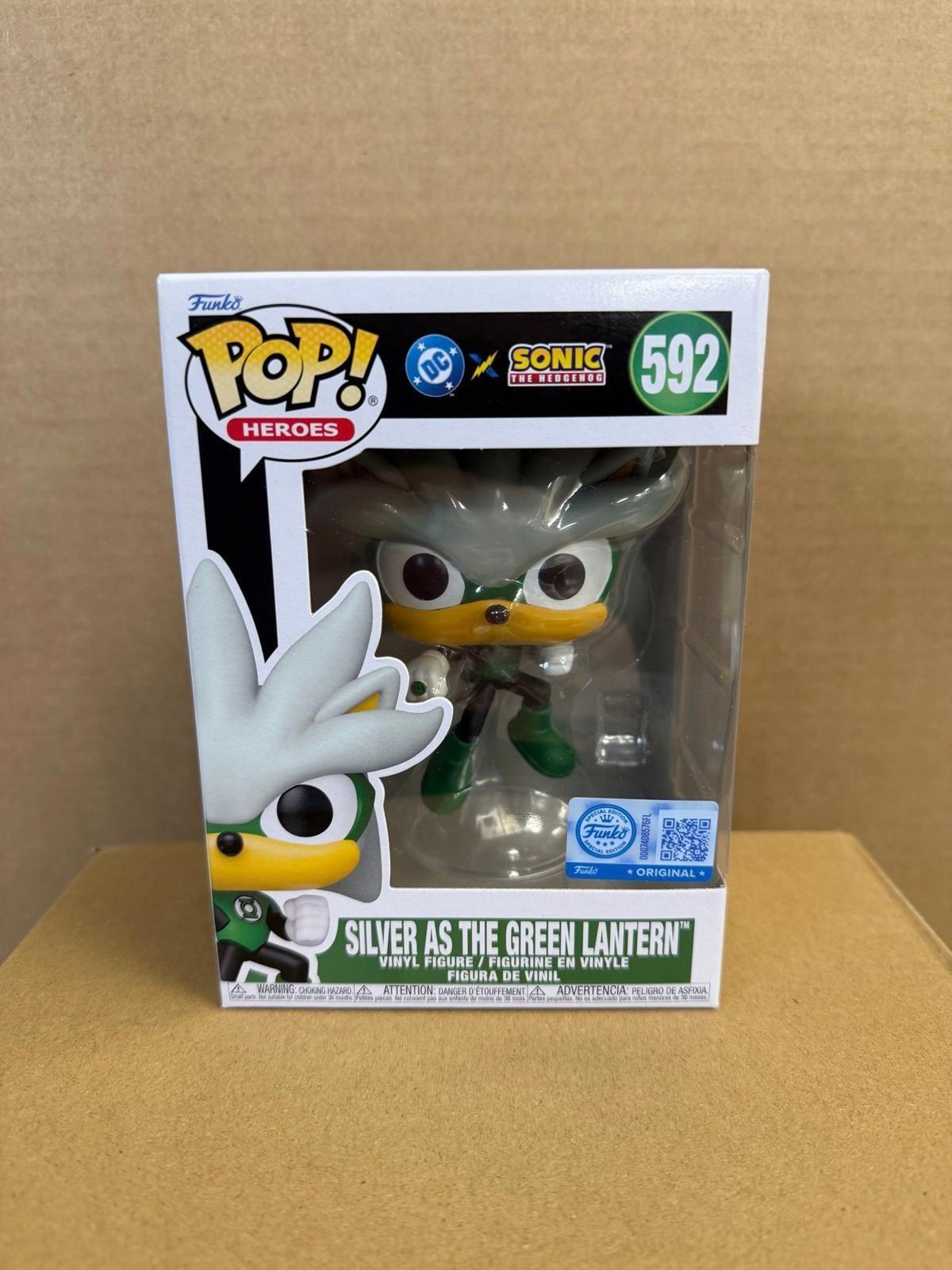 Funko Pop! DC! Heroes Silver as the Green Lantern Vinyl Figure 592