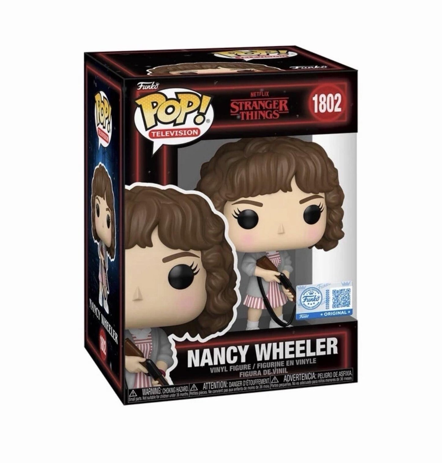 Funko pop! Television Stranger things Nancy wheeler (With Shotgun) Exclusive #1802