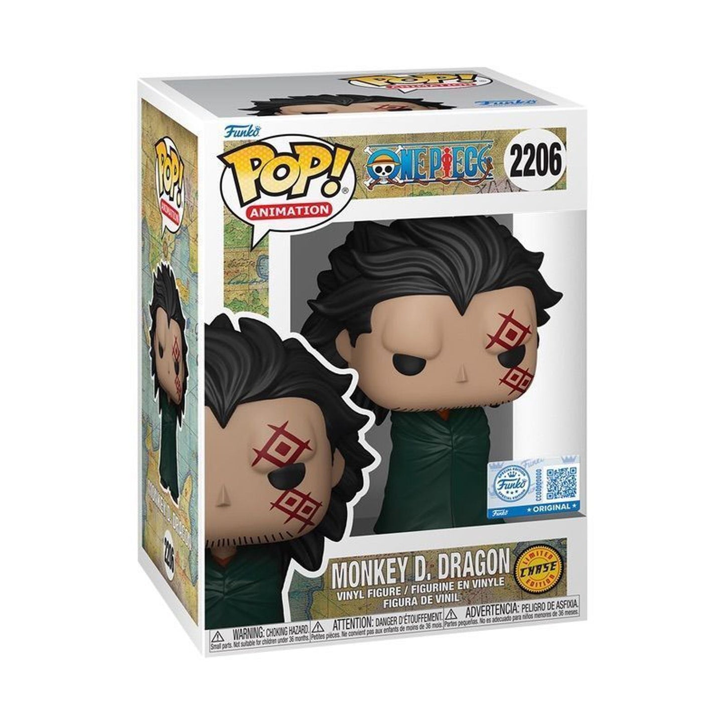 Funko Pop! Anime One Piece Monkey D. Dragon #2206 Chase Vinyl Figure