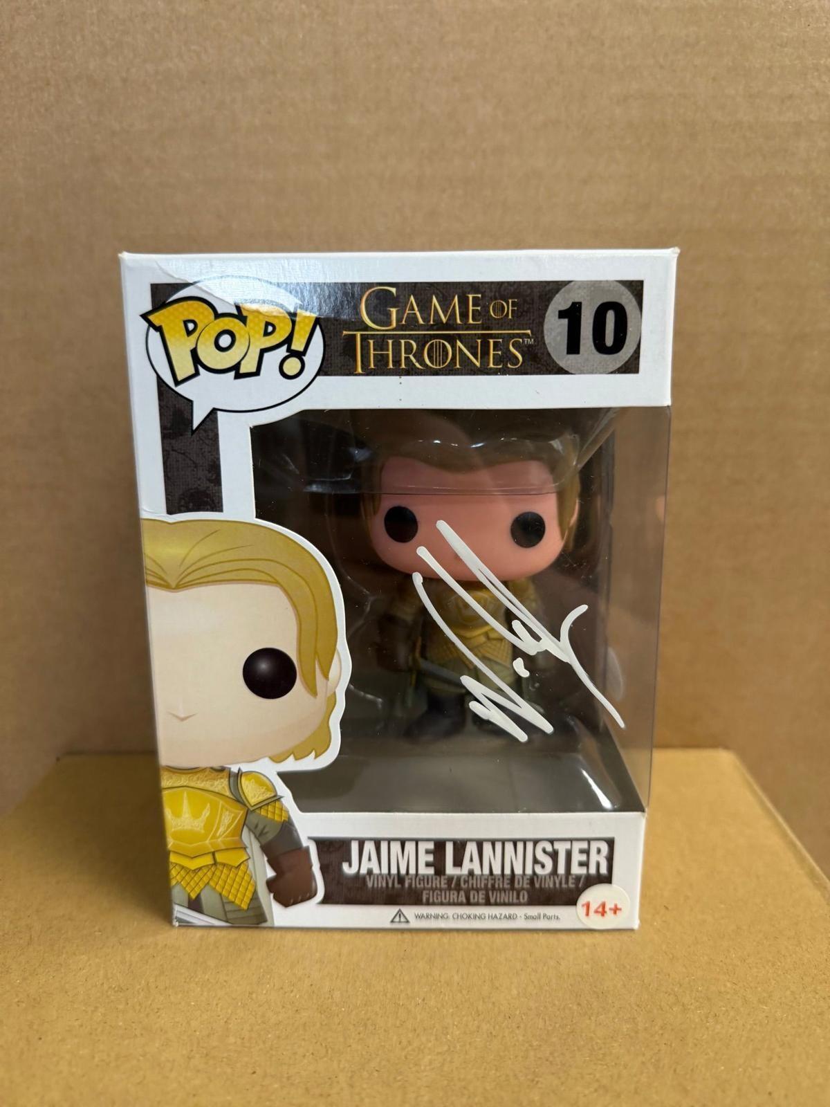 Funko Pop! Television Game of Thrones Jaime Lannister Signed Nikolaj Coster-Waldau #35 WS