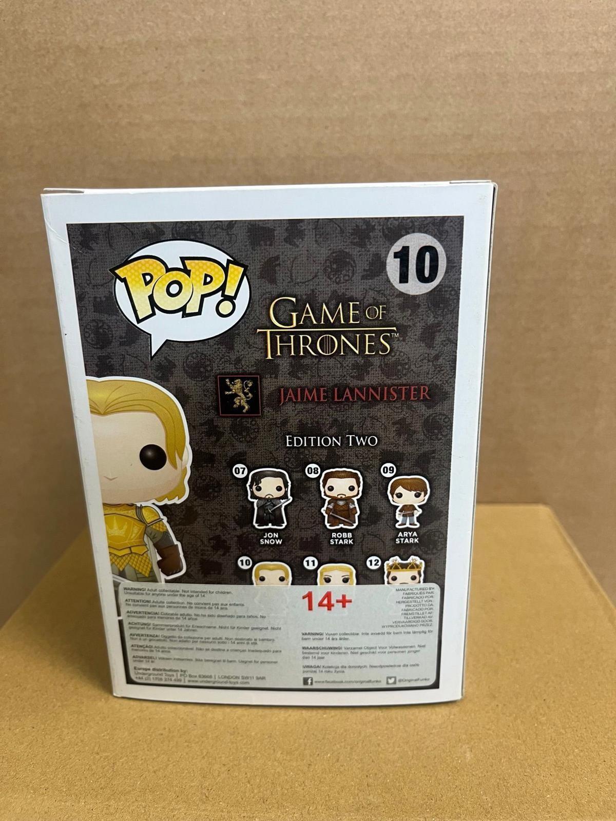 Funko Pop! Television Game of Thrones Jaime Lannister Signed Nikolaj Coster-Waldau #35 WS