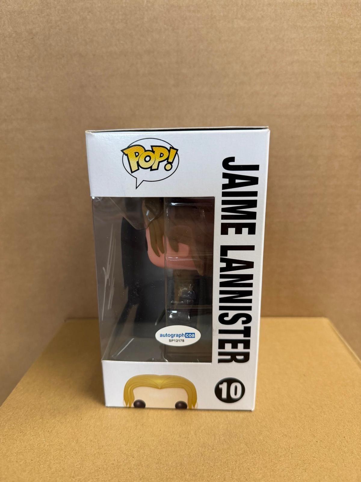 Funko Pop! Television Game of Thrones Jaime Lannister Signed Nikolaj Coster-Waldau #35 WS