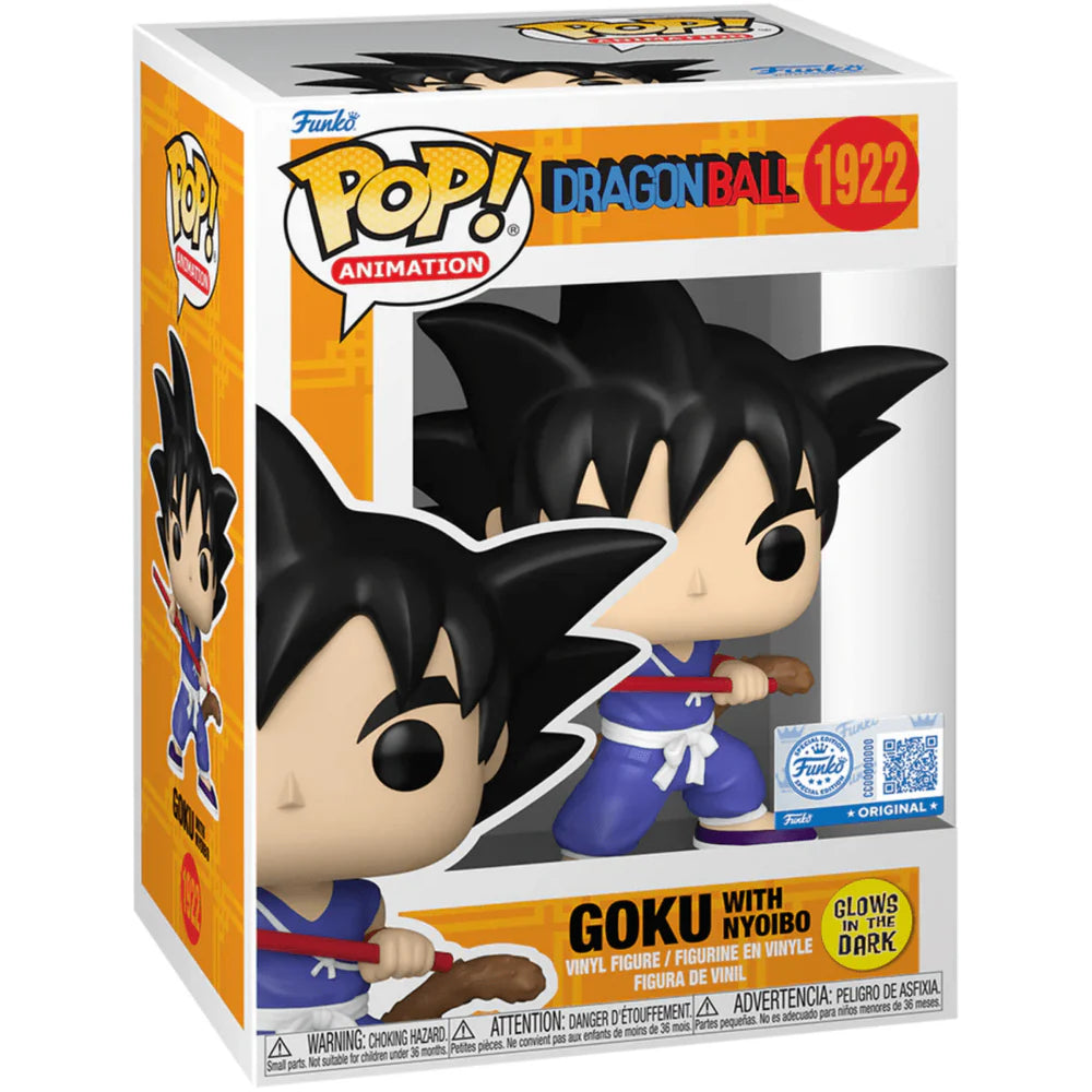 Funko Pop! Anime Dragon Ball Z Goku With Nyoibo #1922 GITD Exclusive