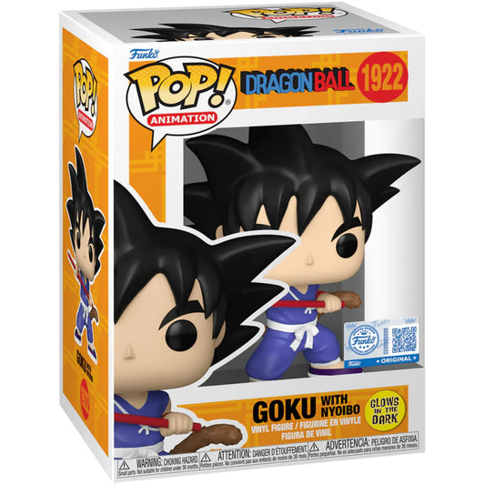 Funko Pop! Anime Dragon Ball Z Goku With Nyoibo #1922 GITD Exclusive