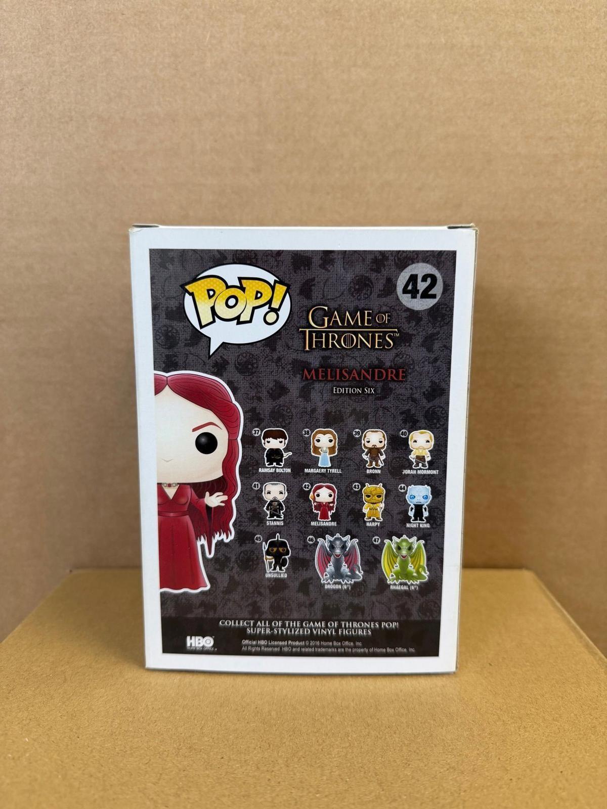 Funko Pop! Television Game Of Thrones - Melisandre #42 Signed By Carice Van Houten ACOA WS