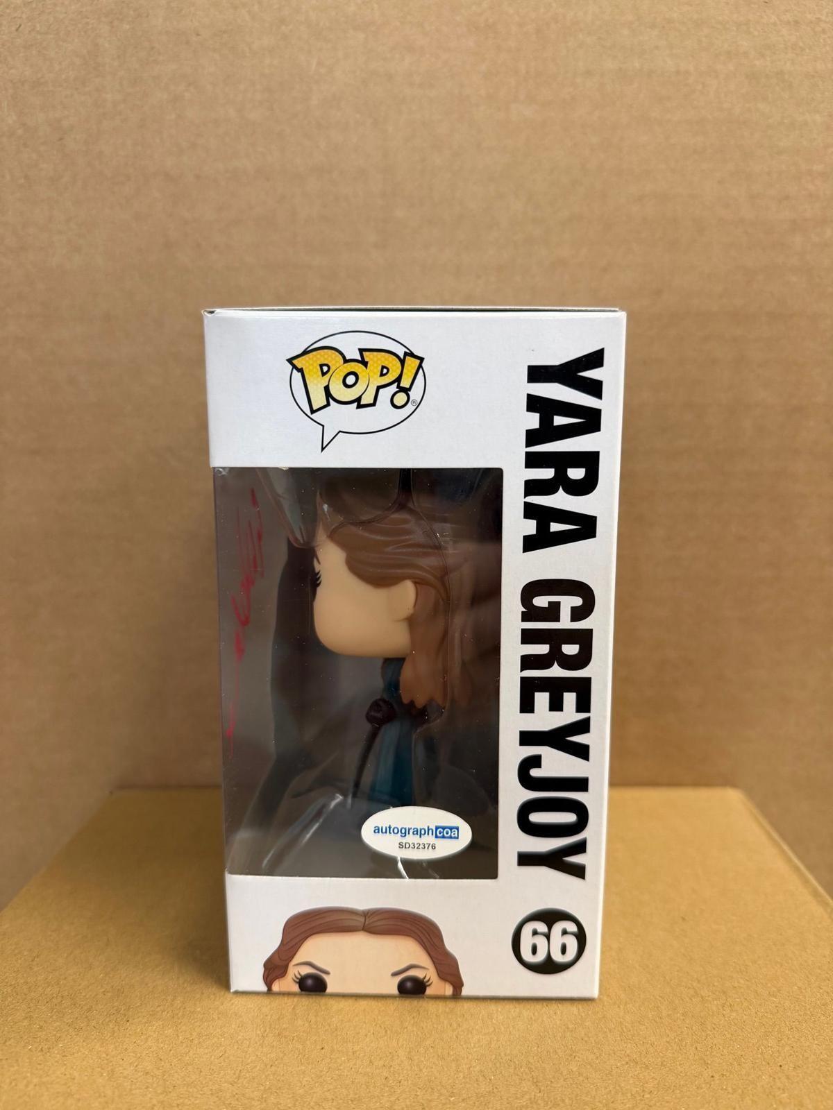 Funko Pop! Television Game of Thrones Yara Greyjoy #66 Signed By Gemma Whelan Vinyl Figure