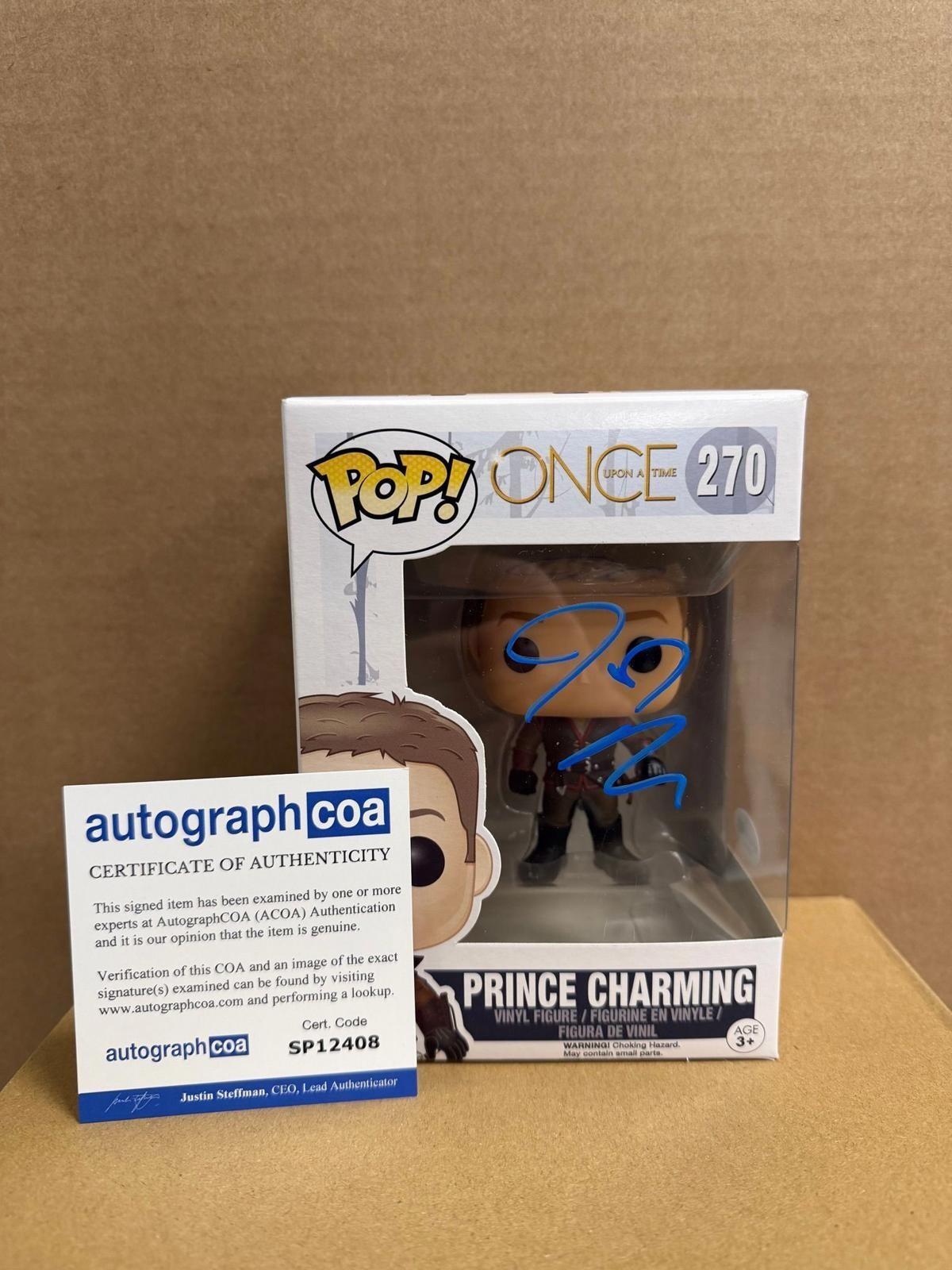 Funko Pop! Television Once Upon A Time Prince Charming Signed Josh Dallas COA #270 WS