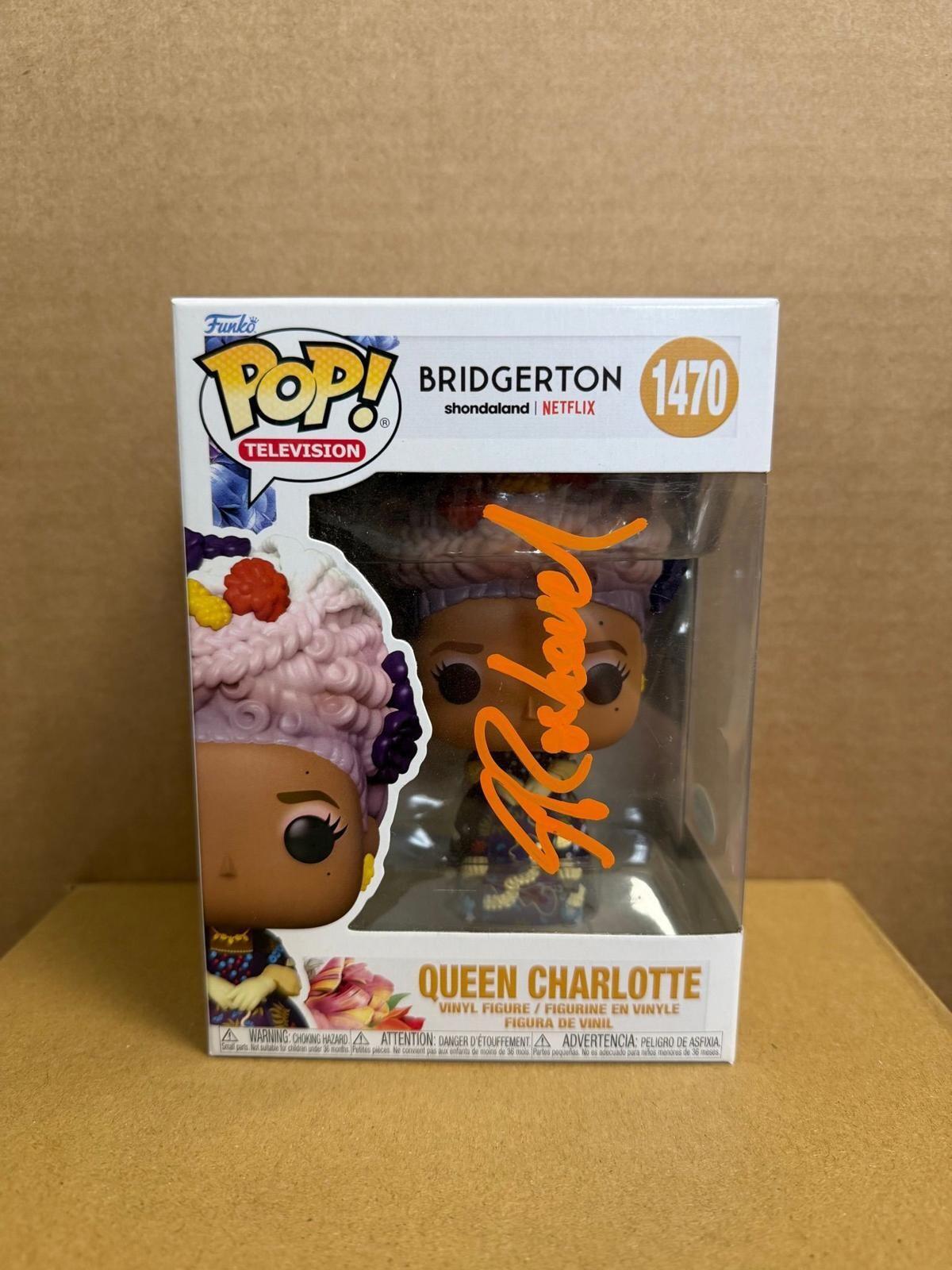 Funko Pop! Television Queen Charlotte Signed Golda Rosheuvel #2