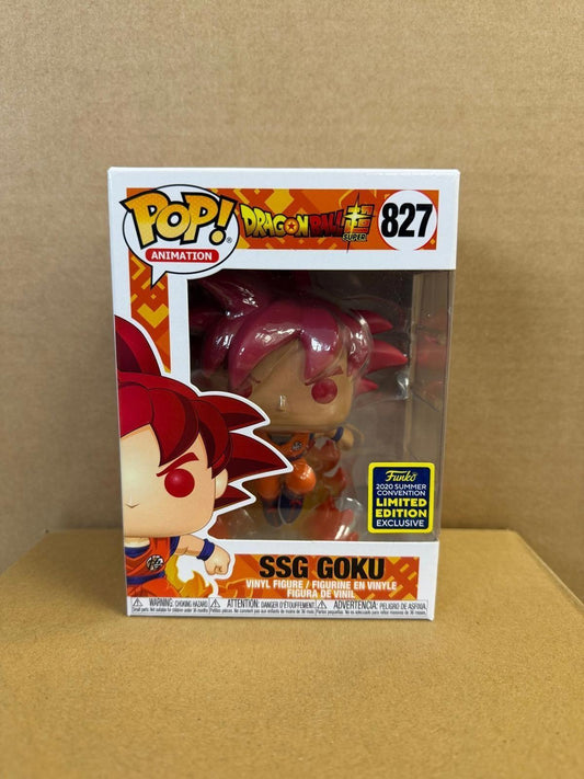 Funko Pop Anime Dragon Ball Super SSG Goku Vinyl Figure #827 Limited Edition