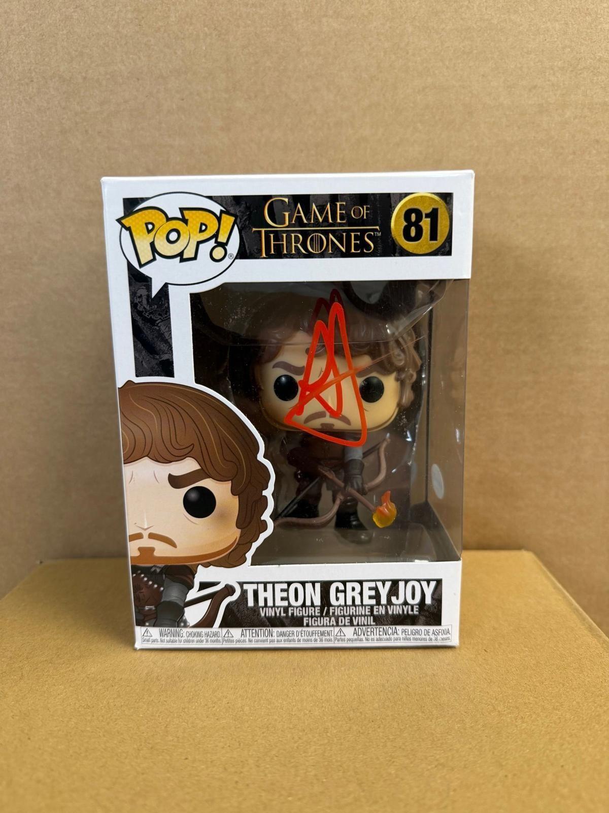 Funko Pop! Television Theon Greyjoy #81 Signed By Alfie Allen ACOA WS