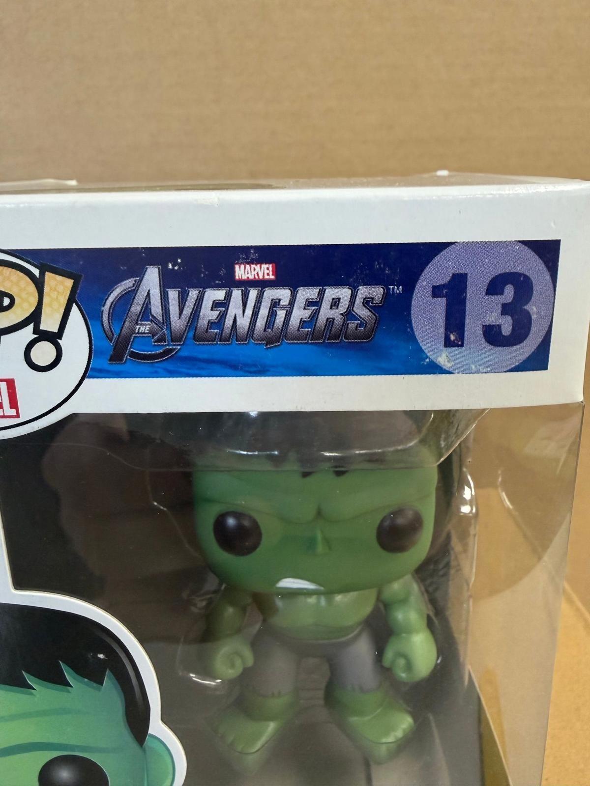 Funko Pop! Marvel Avengers The Hulk Vinyl Bobble-Head Figure #13 Free Mag Stack