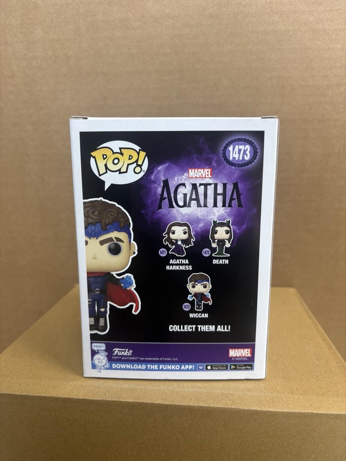 Funko pop! Marvel Wiccan #1473 Signed Joe Locke | WS | ACOA | Free Protector