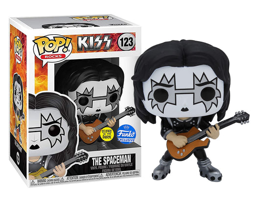 Funko Pop! Rocks Kiss The Spaceman #123 Glow In The Dark Funko Exclusive